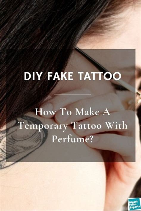 diy fake tattoo perfume|temporary tattoo with perfume tiktok.